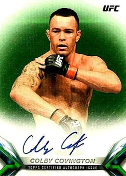 2018 Topps UFC Knockout - Knockout Autographs Green #KA-CC Colby Covington Front