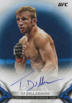 2018 Topps UFC Knockout - Knockout Autographs Blue #KA-TD TJ Dillashaw Front