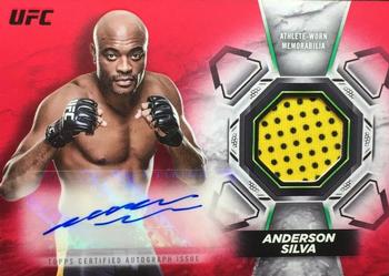 2018 Topps UFC Knockout - Knockout Autograph Relics Red #KAR-AS Anderson Silva Front