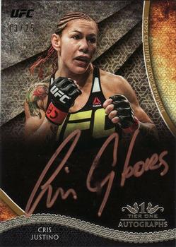 2018 Topps UFC Knockout - Tier One Autographs Bronze Ink #TOA-CJ Cris Justino Front