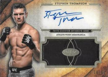 2018 Topps UFC Knockout - Autographed Tier One Dual Relics #ADR-ST Stephen Thompson Front