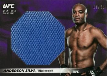 2018 Topps UFC Knockout - Fight Mat Relics Purple #FMR-AS Anderson Silva Front
