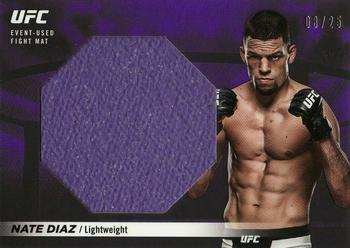 2018 Topps UFC Knockout - Fight Mat Relics Purple #FMR-ND Nate Diaz Front