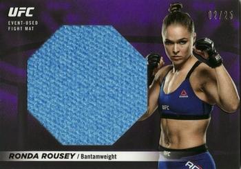 2018 Topps UFC Knockout - Fight Mat Relics Purple #FMR-RR Ronda Rousey Front