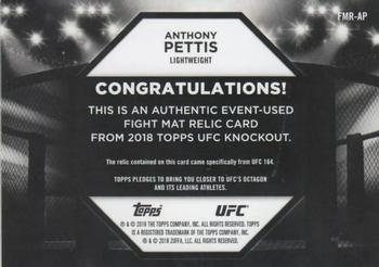 2018 Topps UFC Knockout - Fight Mat Relics Red #FMR-AP Anthony Pettis Back