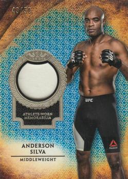 2018 Topps UFC Knockout - Tier One Relics Blue #TOR-AS Anderson Silva Front