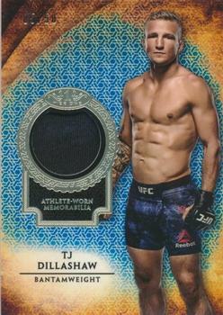 2018 Topps UFC Knockout - Tier One Relics Blue #TOR-TD TJ Dillashaw Front