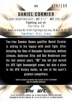 2018 Topps UFC Knockout - Green #45 Daniel Cormier Back