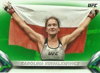 2018 Topps UFC Knockout - Green #72 Karolina Kowalkiewicz Front
