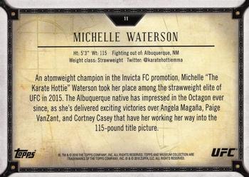 2018 Topps UFC Museum Collection #11 Michelle Waterson Back