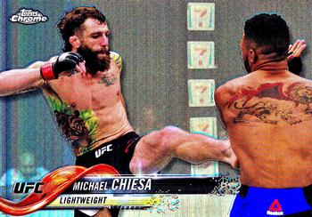 2018 Topps Chrome UFC - Refractor #9 Michael Chiesa Front