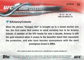 2018 Topps Chrome UFC - Refractor #65 Arianny Celeste Back