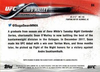 2018 Topps Chrome UFC - X-Fractor #84 Sean O'Malley Back