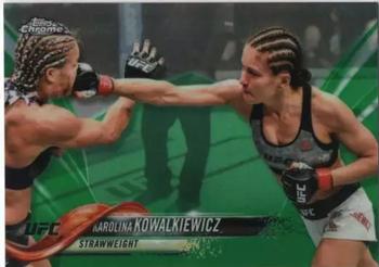 2018 Topps Chrome UFC - Green #39 Karolina Kowalkiewicz Front