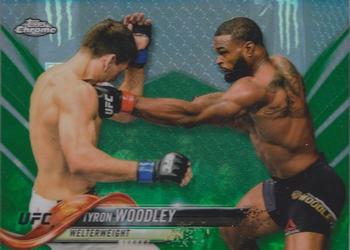 2018 Topps Chrome UFC - Green #62 Tyron Woodley Front