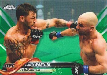2018 Topps Chrome UFC - Green #97 Cub Swanson Front