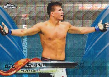 2018 Topps Chrome UFC - Blue Wave #11 Mickey Gall Front
