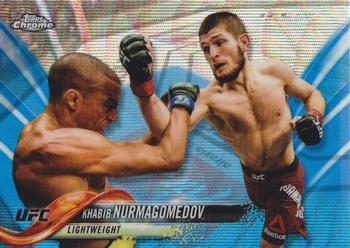 2018 Topps Chrome UFC - Blue Wave #15 Khabib Nurmagomedov Front