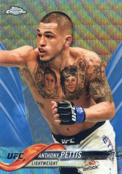 2018 Topps Chrome UFC - Blue Wave #72 Anthony Pettis Front