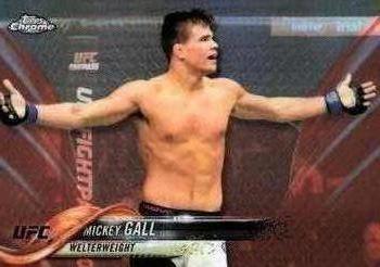 2018 Topps Chrome UFC - Orange #11 Mickey Gall Front