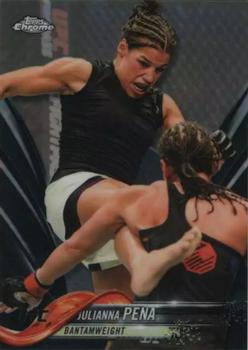 2018 Topps Chrome UFC - Black #46 Julianna Pena Front