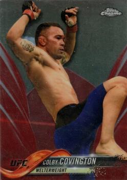 2018 Topps Chrome UFC - Red #40 Colby Covington Front