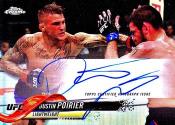 2018 Topps Chrome UFC - Autographs #FA-DP Dustin Poirier Front