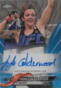 2018 Topps Chrome UFC - Autographs Blue Wave #FA-JC Joanne Calderwood Front