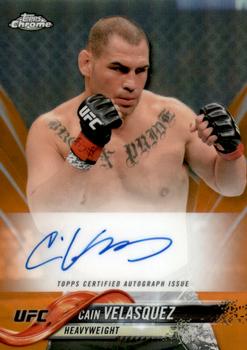 2018 Topps Chrome UFC - Autographs Orange #FA-CV Cain Velasquez Front