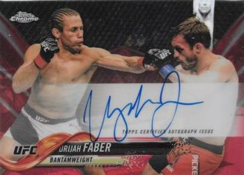 2018 Topps Chrome UFC - Autographs Red #FA-UF Urijah Faber Front