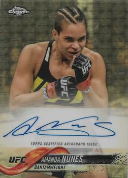 2018 Topps Chrome UFC - Autographs SuperFractor #FA-AN Amanda Nunes Front