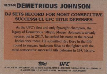 2018 Topps Chrome UFC - 1983 Topps #UFC83-DJ Demetrious Johnson Back