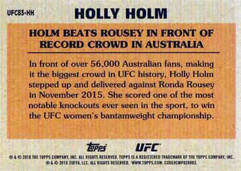2018 Topps Chrome UFC - 1983 Topps #UFC83-HH Holly Holm Back