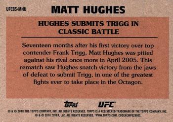 2018 Topps Chrome UFC - 1983 Topps #UFC83-MHU Matt Hughes Back