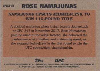 2018 Topps Chrome UFC - 1983 Topps #UFC83-RN Rose Namajunas Back