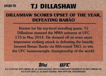 2018 Topps Chrome UFC - 1983 Topps #UFC83-TD TJ Dillashaw Back