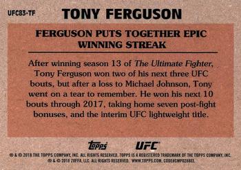 2018 Topps Chrome UFC - 1983 Topps #UFC83-TF Tony Ferguson Back