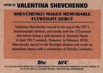 2018 Topps Chrome UFC - 1983 Topps #UFC83-VS Valentina Shevchenko Back