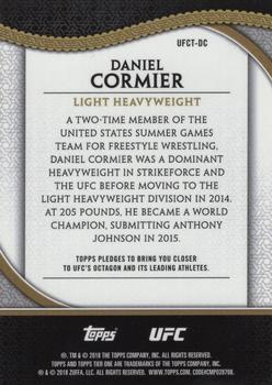 2018 Topps Chrome UFC - 2017 Tier 1 Chrome UFC #UFCT-DC Daniel Cormier Back