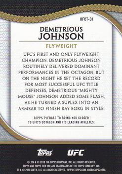 2018 Topps Chrome UFC - 2017 Tier 1 Chrome UFC #UFCT-DJ Demetrious Johnson Back