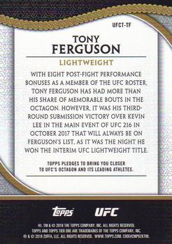 2018 Topps Chrome UFC - 2017 Tier 1 Chrome UFC #UFCT-TF Tony Ferguson Back