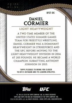 2018 Topps Chrome UFC - 2017 Tier 1 Chrome UFC Wave #UFCT-DC Daniel Cormier Back