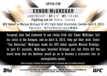 2018 Topps Chrome UFC - 2018 UFC Knockout Chrome #UFCK-CM Conor McGregor Back