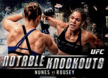 2018 Topps Chrome UFC - Notable Knockouts #NK-AN Amanda Nunes Front