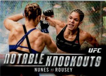 2018 Topps Chrome UFC - Notable Knockouts Wave #NK-AN Amanda Nunes Front