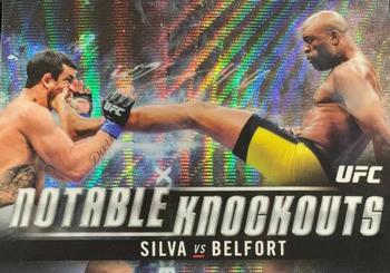 2018 Topps Chrome UFC - Notable Knockouts Wave #NK-AS Anderson Silva Front