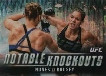 2018 Topps Chrome UFC - Notable Knockouts Pulsar #NK-AN Amanda Nunes Front