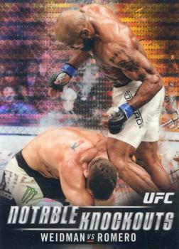 2018 Topps Chrome UFC - Notable Knockouts Pulsar #NK-YR Yoel Romero Front