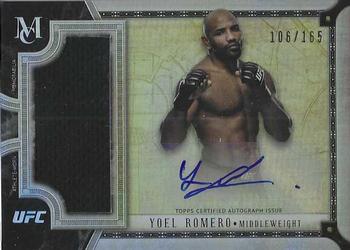 2018 Topps UFC Museum Collection - Signature Swatch Single Relic Autographs #SSAR-YR Yoel Romero Front