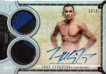 2018 Topps UFC Museum Collection - Signature Swatch Dual Relic Autographs #SSADR-TF Tony Ferguson Front